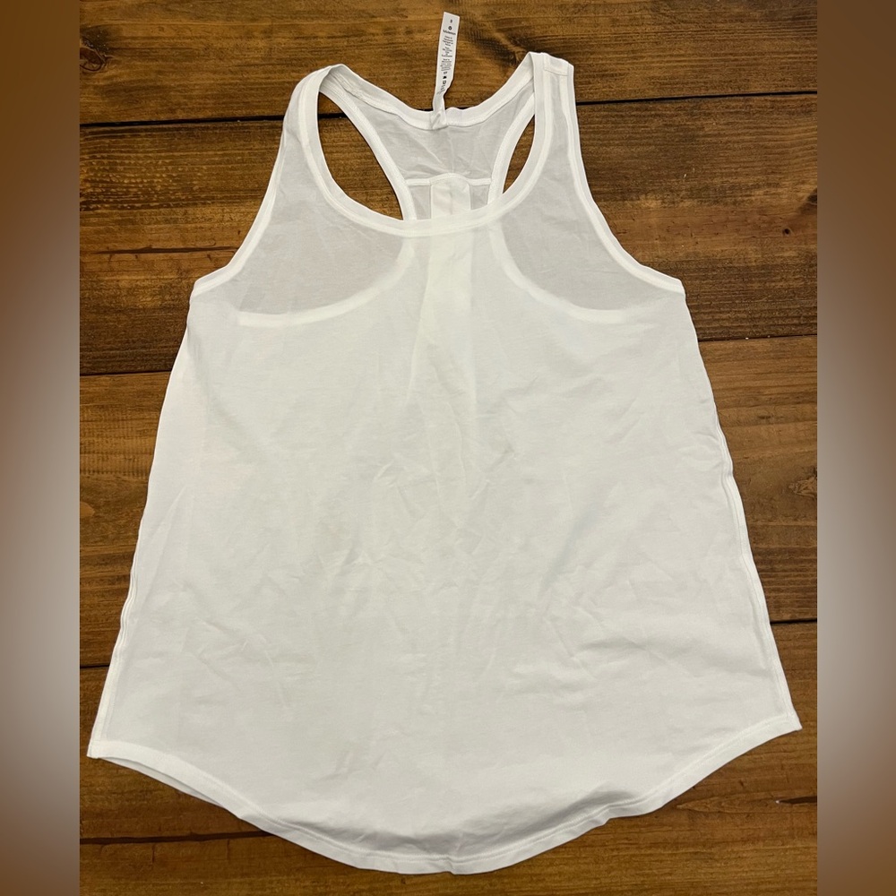 Lululemon love tank pleated white tank top